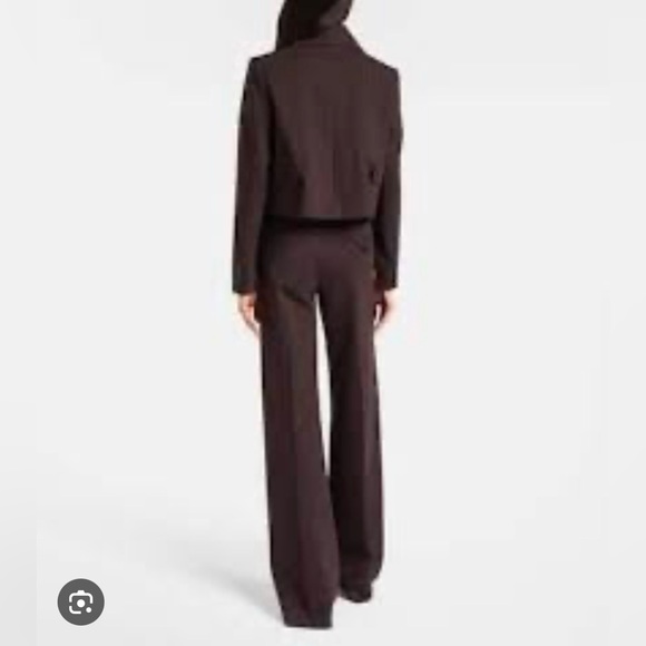 DOROTHEE SCHUMACHER Emotional Essence Brown Jacket Pant SUIT TWO PIECES 2/ 4 - Picture 3 of 11